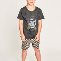 FLAGGED CHECK SHORTS