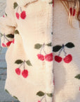 FUZZIE MA GRANDE CHERRY COAT