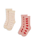 2-PACK HEART JACQUARD SOCKS