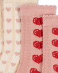2-PACK HEART JACQUARD SOCKS