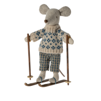 WINTER MOUSE WITH SKI SET - DAD