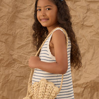 SHELL STRAW PURSE