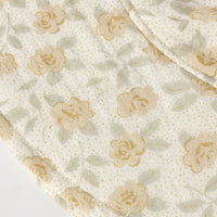 YELLOW FLORAL FLOPPY SUN HAT