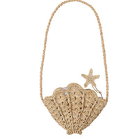 SHELL STRAW PURSE