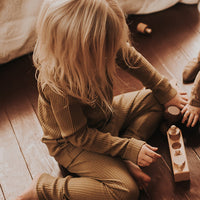 THE RIBBED LEGGING - CAMEL