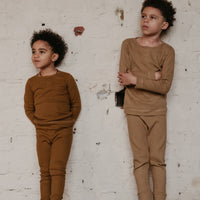 THE RIBBED LEGGING - CAMEL