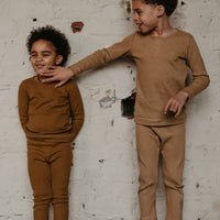 THE RIBBED LEGGING - CAMEL
