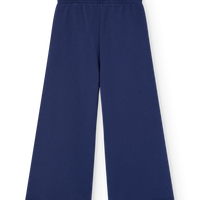 Navy blue pants on a white background