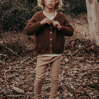 THE CHUNKY CARDIGAN - MOCHA