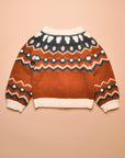JAQUELINE CARDIGAN - RUST/MULTI
