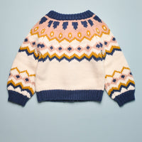 JAQUELINE CARDIGAN - OFF WHITE/MULTI