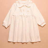 PEARL BUTTONED DRESS