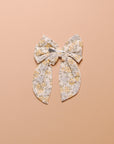 OVERSIZED BOW HAIRCLIP - IVORY BLOOM