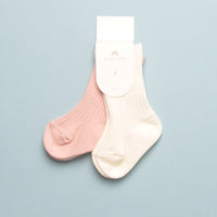 SOCK SET - 2 PACK - IVORY/BUBBLEGUM
