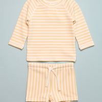 FIN STRIPE RASHGUARD SET