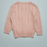 FLUTTER EYELET CARDIGAN