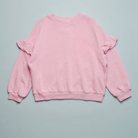 FRENCH TERRY RUFFLE SWEATSHIRT