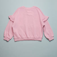FRENCH TERRY RUFFLE SWEATSHIRT