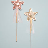 SEQUIN STAR WAND - TWO COLOR OPTIONS