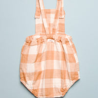 GINGHAM OVERALL ROMPER