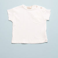 BABY LINEN BLEND TEE - ECRU