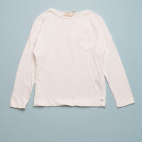 LINEN BLEND TEE - ECRU