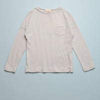 LINEN BLEND TEE - MOON