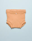 RIBBED BABY BLOOMER - CARAMEL