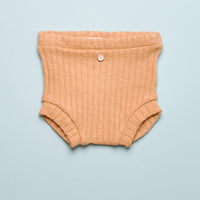 RIBBED BABY BLOOMER - CARAMEL