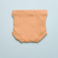 RIBBED BABY BLOOMER - CARAMEL