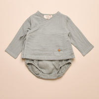 WRAP TOP & BLOOMER SET - EUCALYPTUS