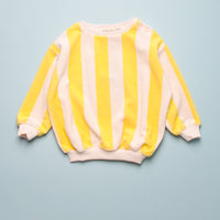 STRIPED TERRY SWEATSHIRT
