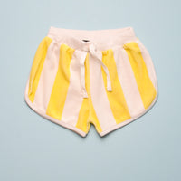 STRIPED TERRY SHORT