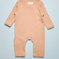 FINE RIB COVERALL - AFFOGATO
