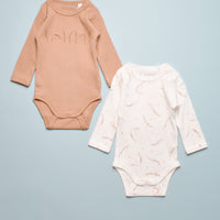 RIB ONESIE - 2 PACK