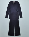 GWYN/NIYA KNIT SET - NAVY