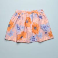 FLORAL PINAFORE/SKIRT AND TOP SET