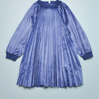 VELOUR PLEATED DRESS