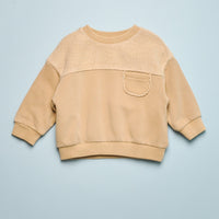 TERRY PANEL SWEATSHIRT
