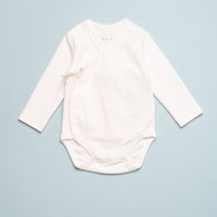 WRAP ONESIE & FOOTED PANT SET - ECRU