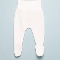 WRAP ONESIE & FOOTED PANT SET - ECRU