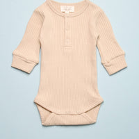 THE RIBBED ONESIE - ECRU