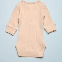 THE RIBBED ONESIE - ECRU