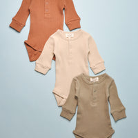 THE RIBBED ONESIE - ECRU