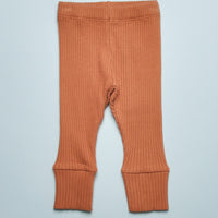 THE RIBBED LEGGING - CINNAMON