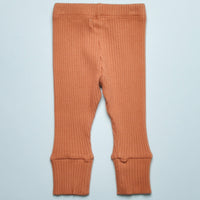 THE RIBBED LEGGING - CINNAMON