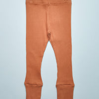 THE RIBBED LEGGING - CINNAMON