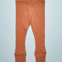 THE RIBBED LEGGING - CINNAMON
