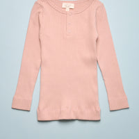 THE RIBBED TOP - ANTIQUE ROSE