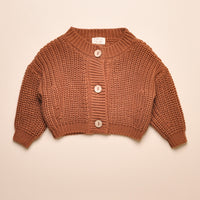 THE CHUNKY CARDIGAN - MOCHA